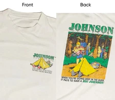 Vintage 90s Big Johnson Pup Tents T-Shirt 2 sided