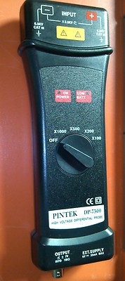 Pintek  Differential Probe DP-7500 7000V HIGH VOLTAGE INPUT 