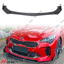 For Kia Stinger Carbon Fiber Style Front Lip Splitter Spoiler