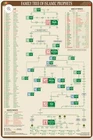 Islamic Charts ( Poster ) History Family Tree of Islamic All Prophets In Islam