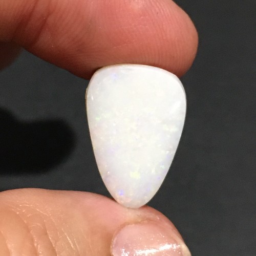 6.6ct 19x13x4mm Solid White Australian Opal Cabochon Loose Gemstone - Picture 8 of 12