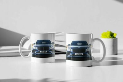 Personalisiertes Nummernschild Bentley Bentayga Speed Reg Kaffeebecher - einzigartiges Geschenk 
