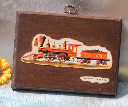 Placa decorativa de pared decoupage de ferrocarril de Virginia y Truckee, ¡ENVÍO GRATUITO! - Imagen 2 de 4