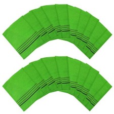 Korean Italy Towel Genuine Korean Exfoliating Scrub Bath Mitten 20pcs Green