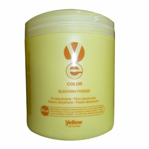 AlfaParf Yellow Bleaching Powder. Neutralize Unwanted Brassy Tone, 500