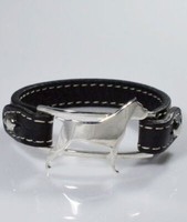 Armband Echtes Leder Cane Corso Armband In 925 Silber Luce