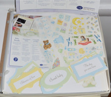 Creative Memories 12x12 Baby Booties Boy picture Album NEW OPEN Scrapbooking