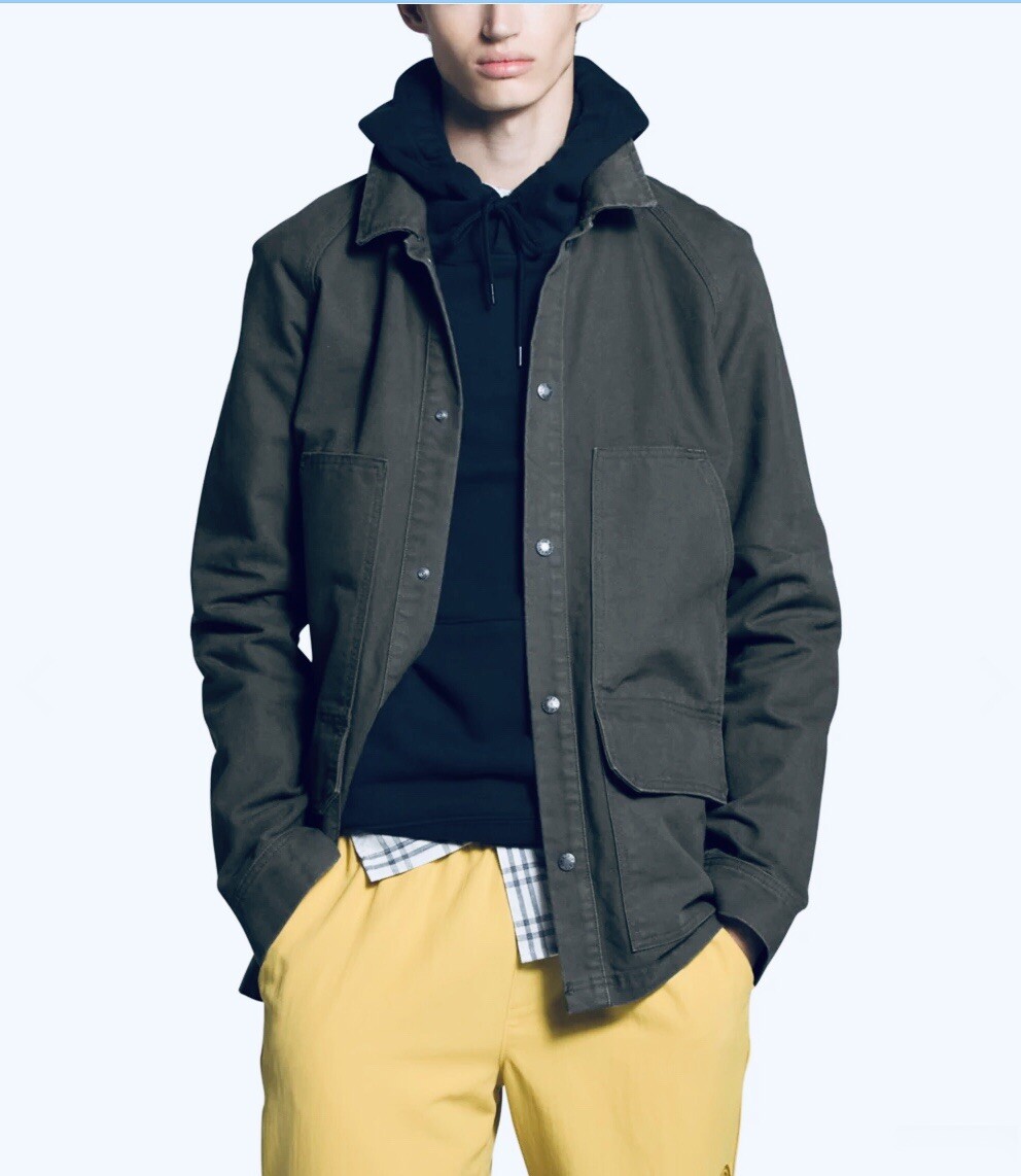The North Face Men's Berk Utility Jacket 100% Cotton Woven The North Face Men's Berk Utility Jacket 100% Cotton Woven