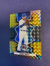 2022 Panini Mosaic Prizm #144 Danny Duffy Blue/Gold Variation SP /8 Dodgers