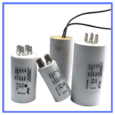 Condensatore Di Avviamento Motore 18uF 450V - Per Pompe, Compressori E Elettrodomestici