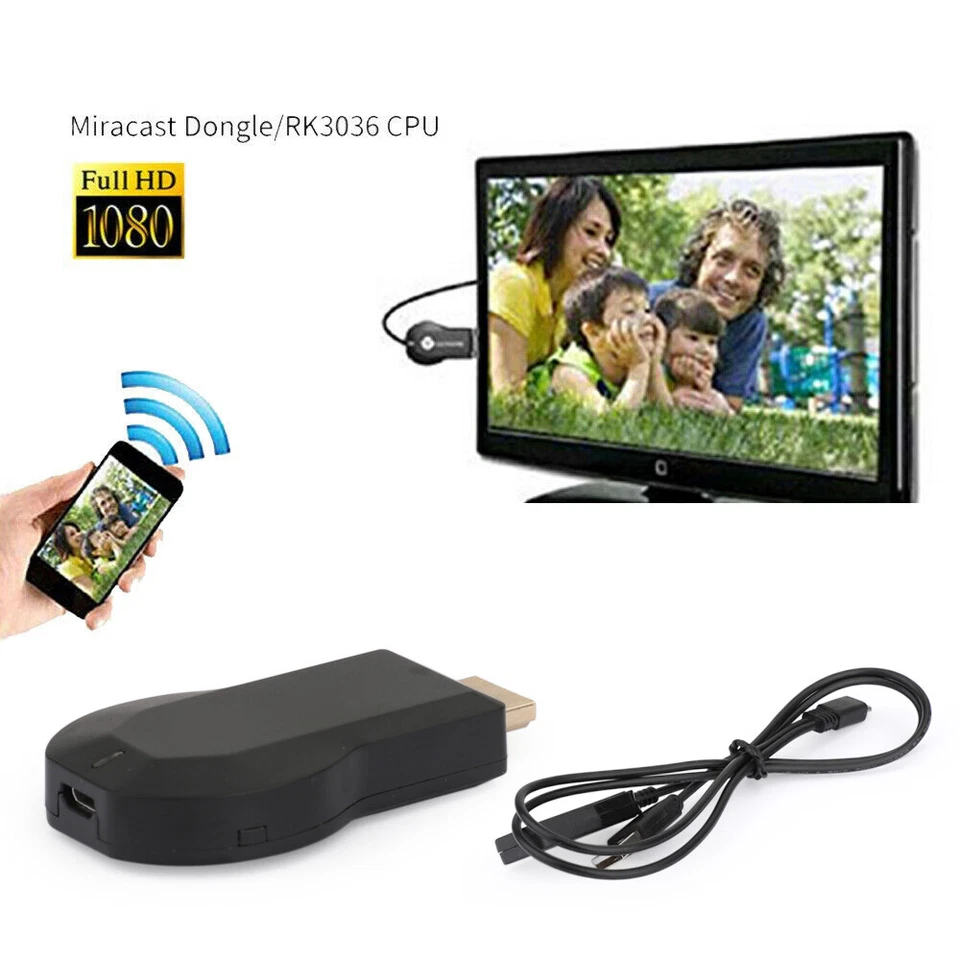 M9/M4 Plus Air Play HD TV Stick WIFI Pantalla Receptor Dongle Transmisor EE. UU. Foto 3 de 4