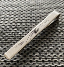 Vintage Arts & Crafts Era Stuart Nye Sterling Silver Neck Tie Bar Clip Modern