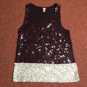 mint green sequin top