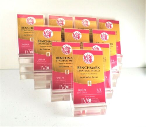 LINGOTS D'OR TIMES 10 LINGOTS D'OR PUR 24K PREPERS DIX PACK OR PUR a5 - Photo 1 sur 7