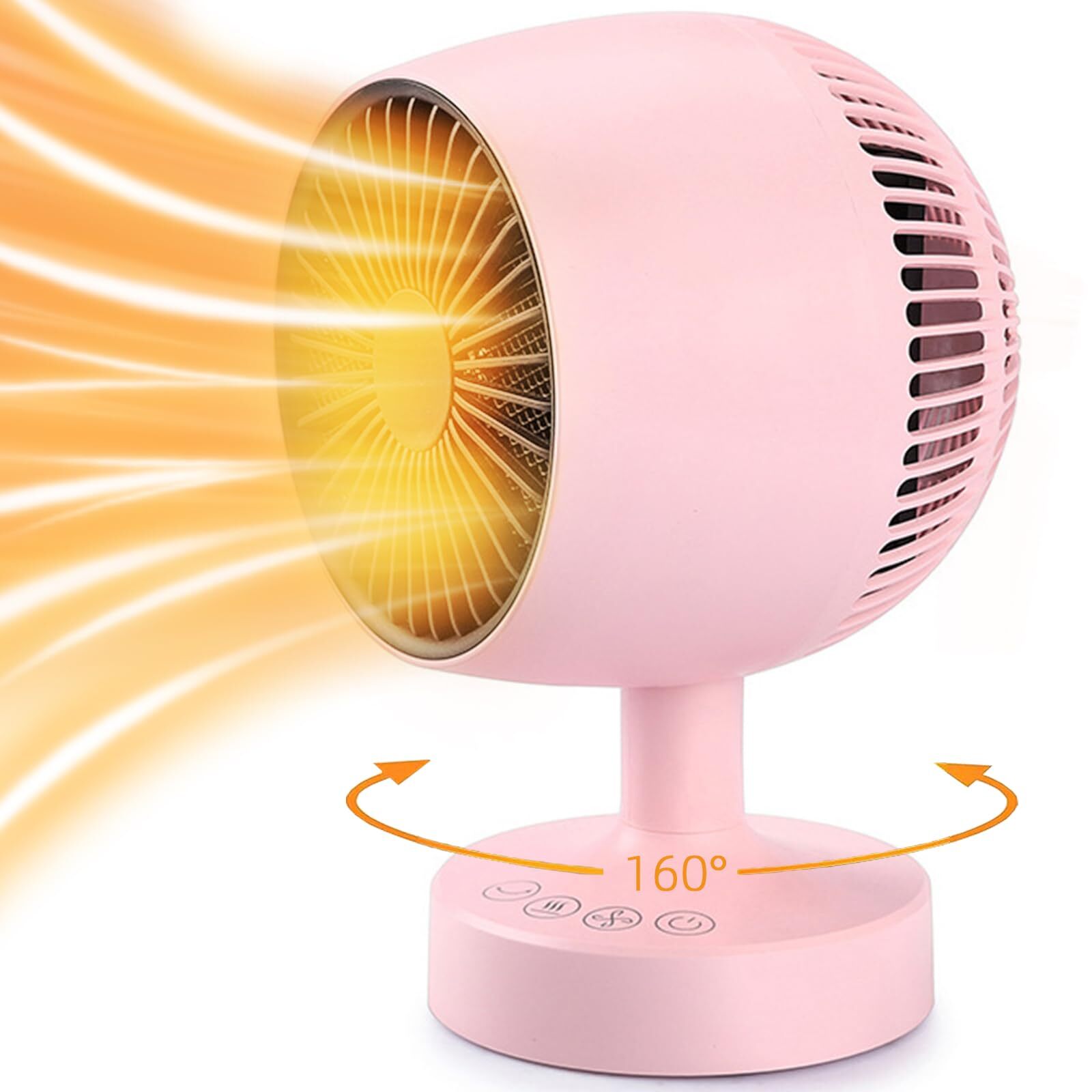 Space Heater,Mini Space Heater,1200W Desk Heater for Office,160° Lateral Auto...