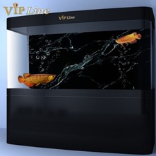 Poster HD autoadesivo per acquario in marmo nero decorazione acquario pesci