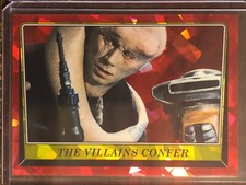 2023 Topps Star Wars ROTJ Chrome Sapphire #26 The Villains Confer