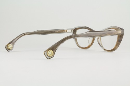 Authentic Blake Kuwahara PALEY TAUPE 50mm Crystal Taupe Sparkly Frames Japan - Picture 3 of 6