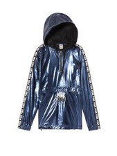 Victoria's Secret Pink New Anorak Sport Jacket Color Ensign Foil XS/Small NWT