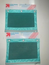 Lot 2 Mint Mesh Binder Pouches
