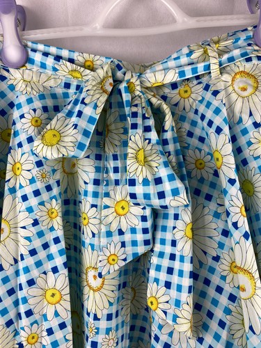 Hell Bunny Womens Retro 90's Circle Skater Skirt Size Medium Sunflower Pin-Up - 第 2/15 張圖片
