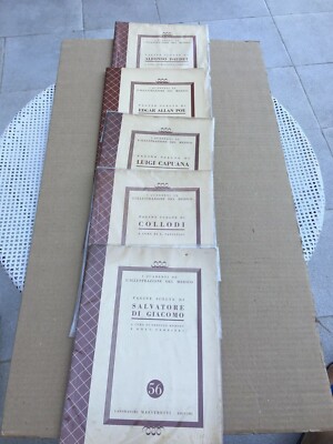 Lot Of 5 Booklets Various Authors Pages Choices 65599.2oz' Artwork Del Medico