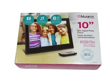 Aluratek Slim Digital Photo Frame 10” 8GB Built in Memory