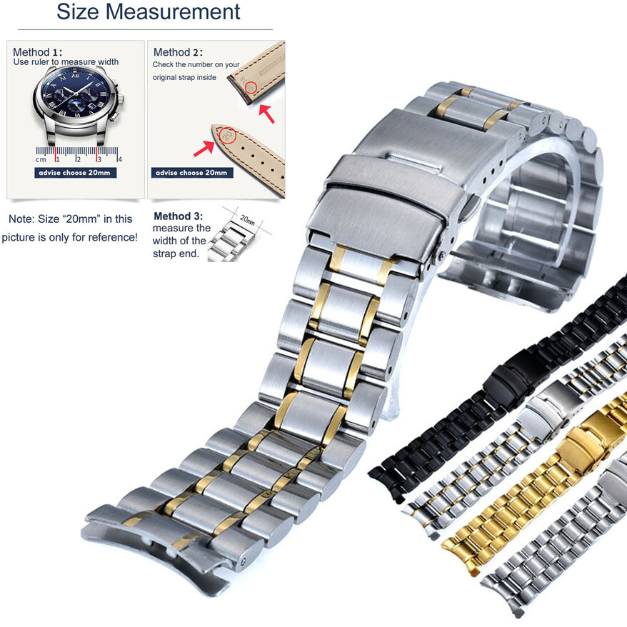Wholesale Fashion Two-Tone Stainless Steel 20 mm Watch Band SGEE51_K0016762 main image 0