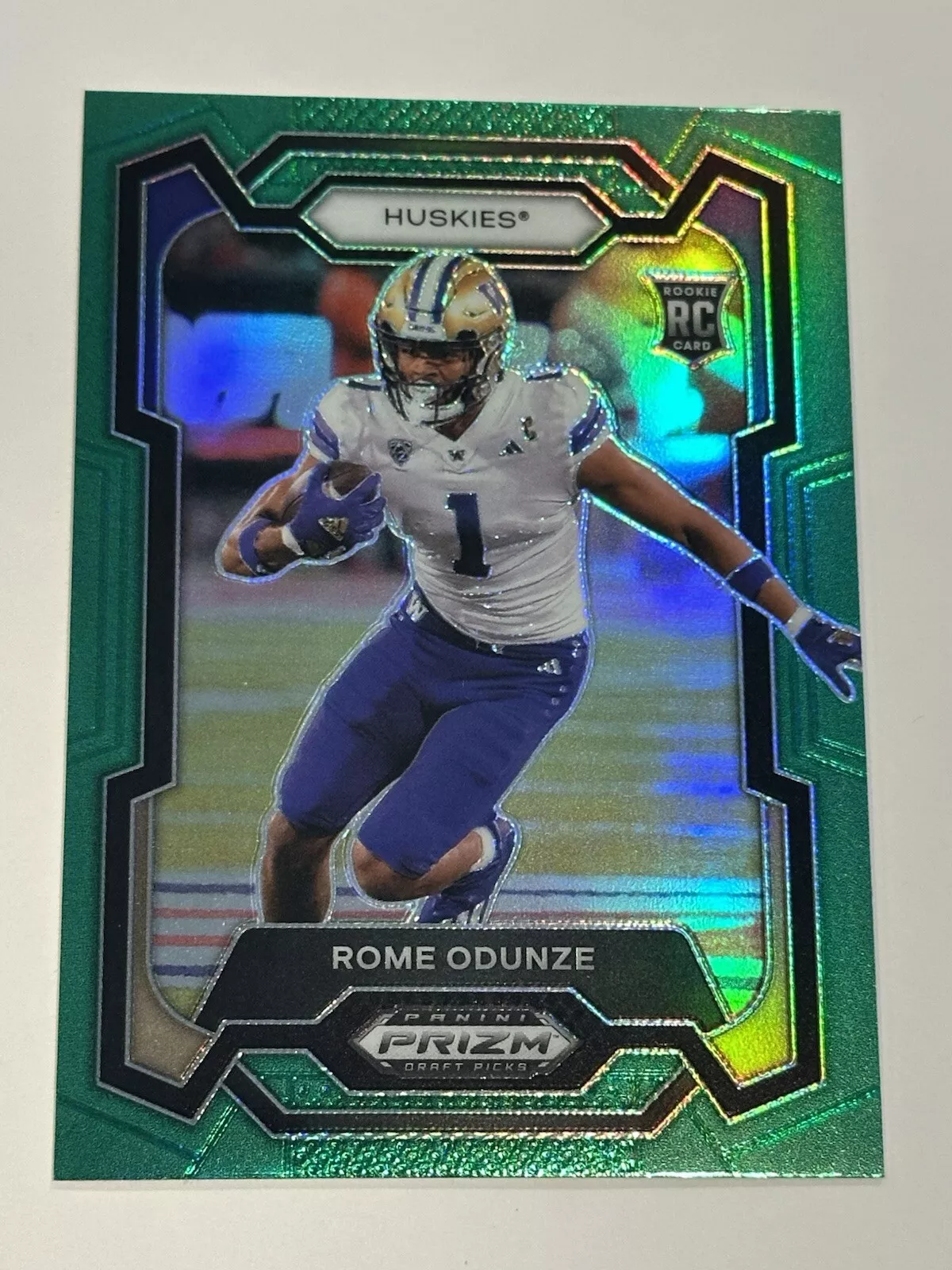 2024 Panini Prizm Draft Picks - Green Prizm #111 Rome Odunze (RC)