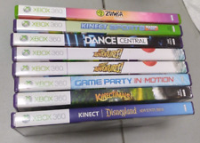 Xbox 360 Kinect Game Bundle Lot Of 8 Dance, Sports, Adventures Zumba Tested