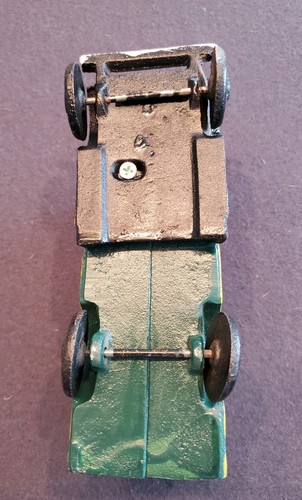 Vintage GLOBE LINES Green Toy Truck Moving & Storage Van Cast Iron Replica - Picture 9 of 10