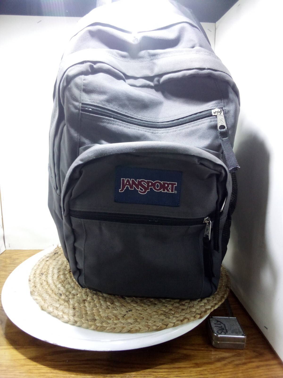 jansport big student backpack Grey 5 Zipped Compartme… Gem