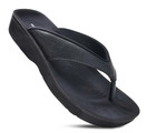 New ListingWomen's Matt-Black Water-Friendly Orthotic Flip-Flop Sandals