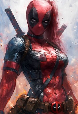 ''Lady Deadpool 2'' 13x19 Fine Art Print Limited to Only 20 Hand-Numbered Copies