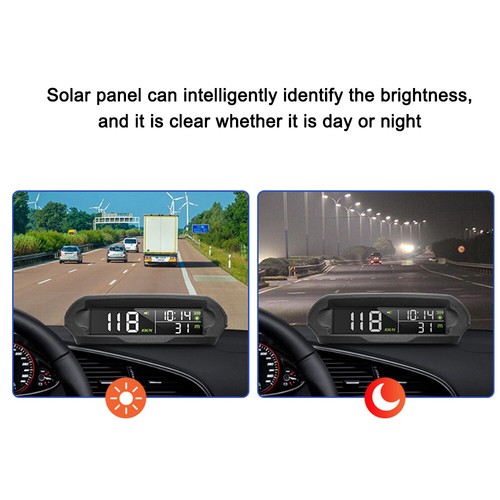 GPS Digital Speedometer Wireless Car Headup Display LCD Screen KMH/MPH New AU - Picture 9 of 12