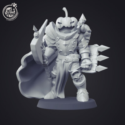 Pumpkin King Warrior Miniature | D&D DnD