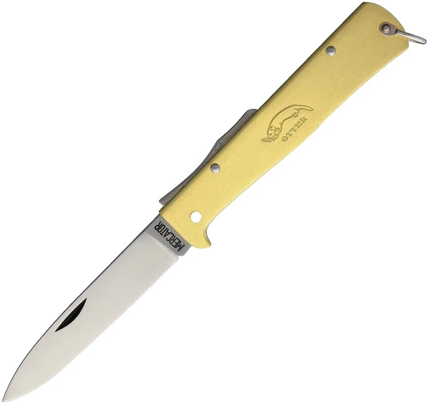 Carbon Steel Blade Collectible Folding Knives Brass Handle