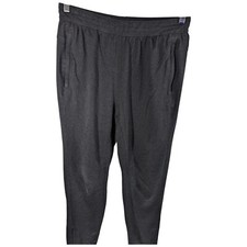 Adidas Joggers Dark Gray Medium Sweatpants Aeroready 29x28.5 Workout Sweats