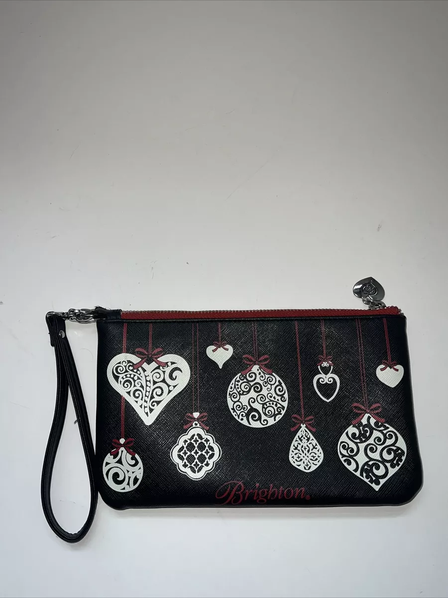 Brighton Collection Love Notes Wristlet Pouch Red And Black eBay