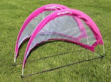  2 NEW GOAL PRO  Portable Foldable SOCCER GOAL CHILD SOCCER GAME COACH PINK