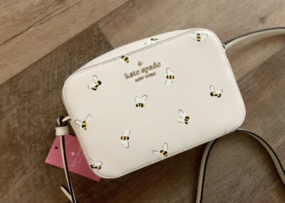 NWT Kate Spade staci bee camera bag crossbody Leather 🐝 | eBay