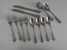Stainless Steel Flatware, 2 Place Settings, 12 Pieces, Japan 18/0