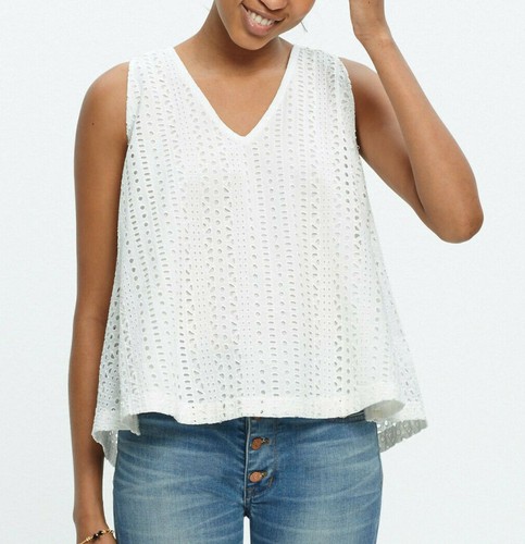 Madewell J Crew Womens White Eyelet 