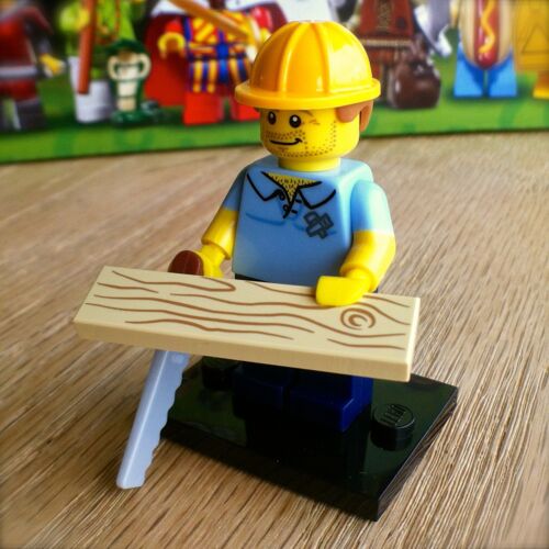 LEGO 71008 Minifigures CARPENTER #9 Series 13 SEALED Minifigs Saw Board Wood - Imagen 4 de 12