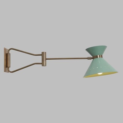 Stilnovo Style Modern Brass Architectural Arlus Wall Sconce ,Wall Sconce is Beau