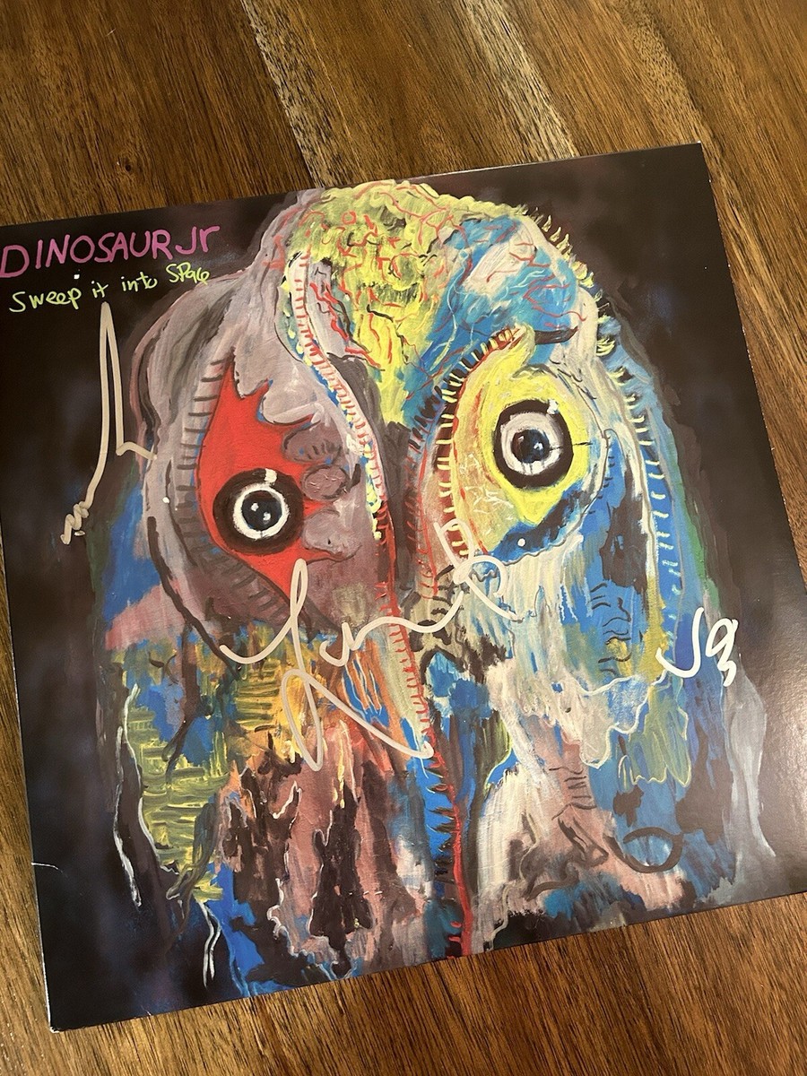 Dinosaur Jr.' Band Signed Vinyl Album 'Sweep It Into Space' 'J