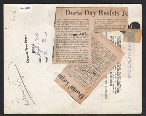 1974 Pressefoto, Doris Day, Filmstar - Bild 2 von 3
