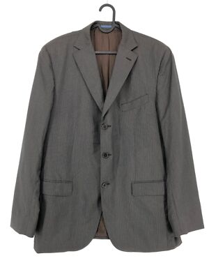 Massimo Dutti Men's Super 103's 100% Wool Blazer Jacket Size 54 - XL