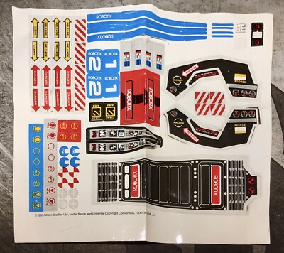 Vintage MB Robotix Stickerbogen