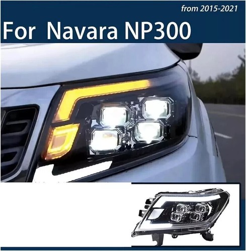 Factory Direct 12V LED Car Headlight Assembly Fit 2014 -2022 Nissan Navara NP300 - Picture 2 of 7